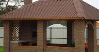 Беседка из кирпича под ключ в Троицке цена от 3216 рублей - Строй-Трц